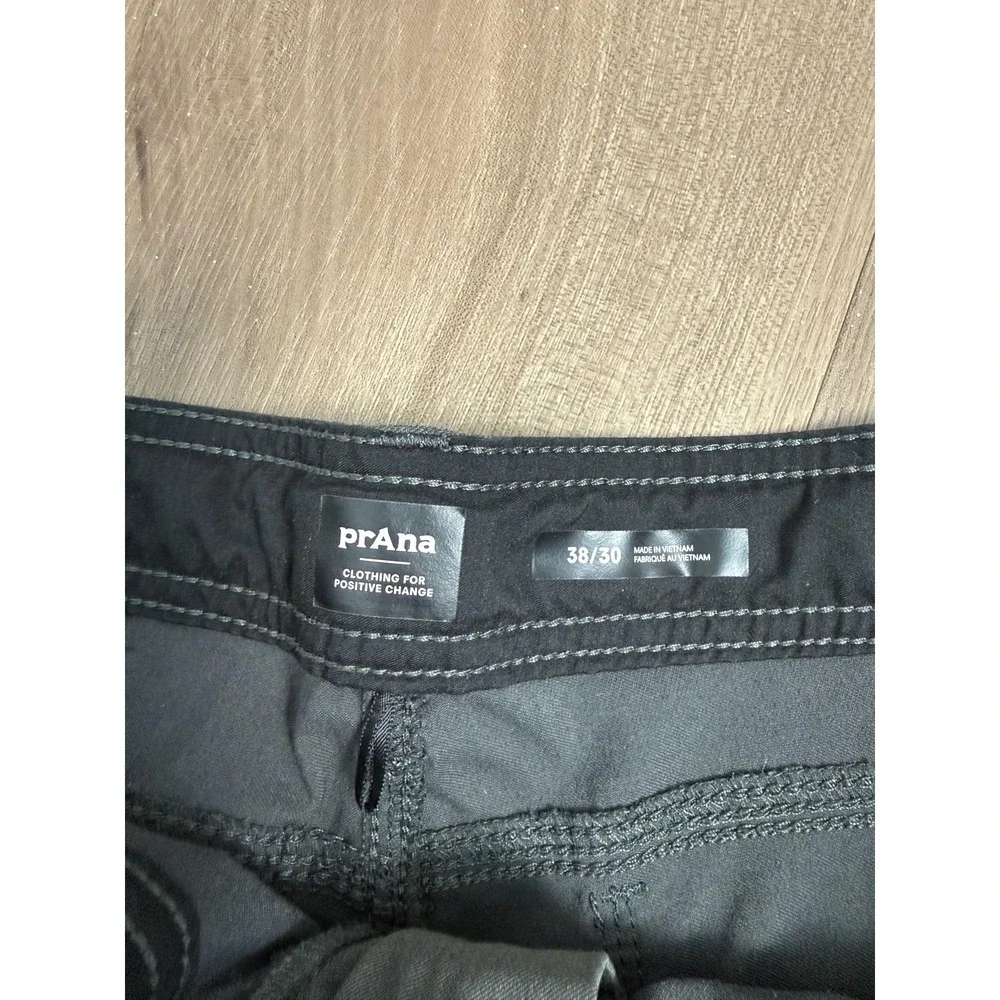 PrAna Pants Mens 38x30‎ Zion Gray Hiking Cargo Adjustable Waist Snap Hem Outdoor